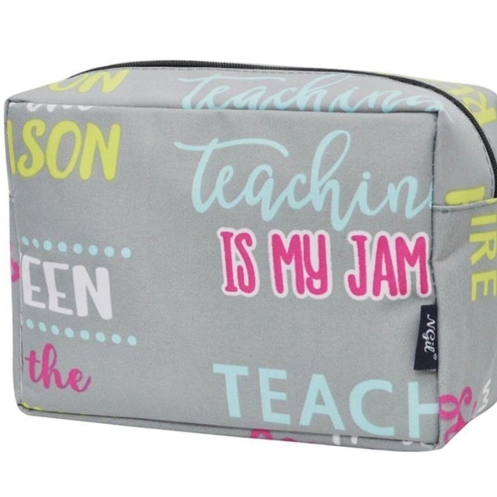 Inspiring Teacher Cosmetic Travel Bag/pencil bag nwt